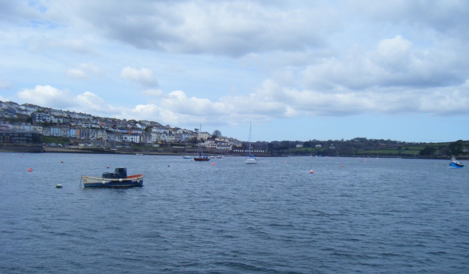 Looking across Falmouth harbour